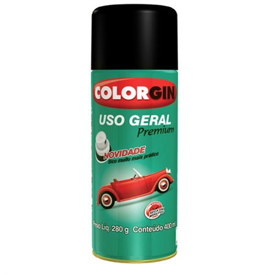 Tinta Spray Preta Fosco - cod 01387